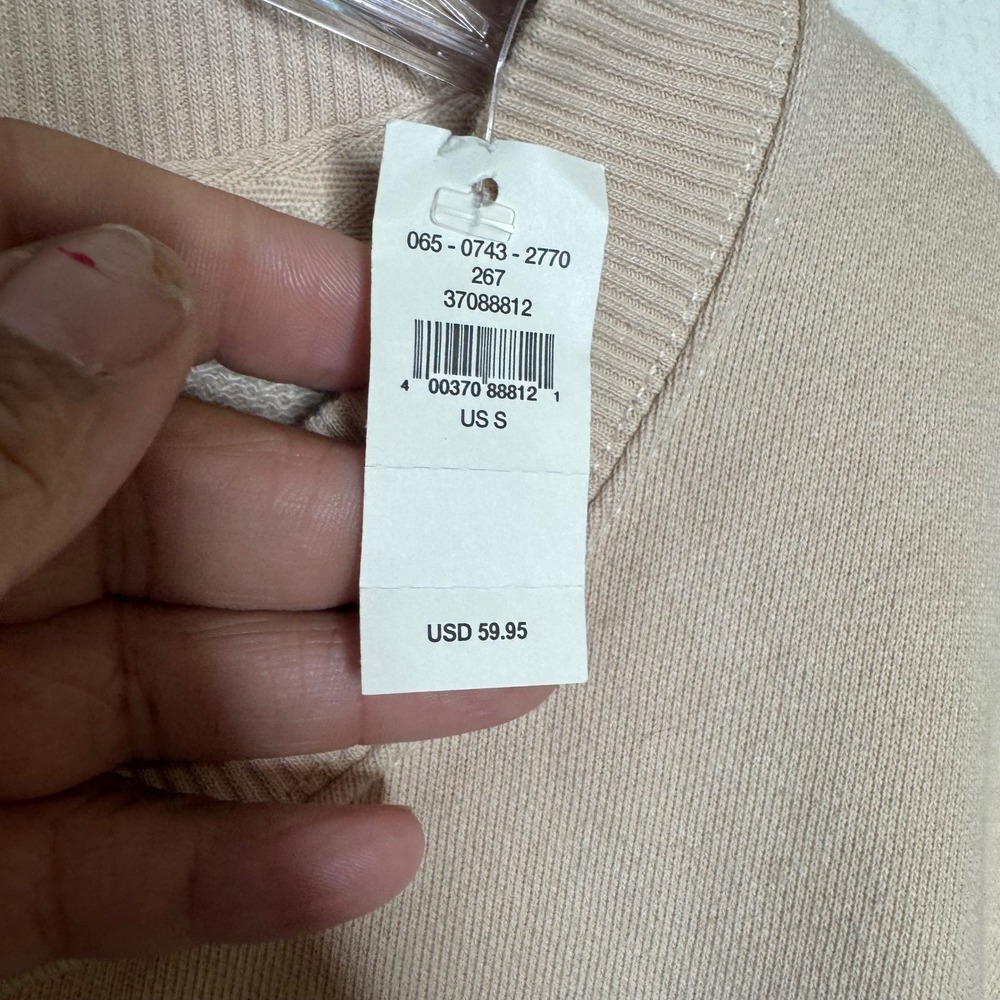 Aerie Sweatshirt Oversized Crewneck Tan Beige Womens S - Picture 7 of 10